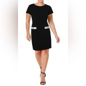 NWT Tommy Hilfiger Women's Classic Scuba Crepe Two Pocket Dress